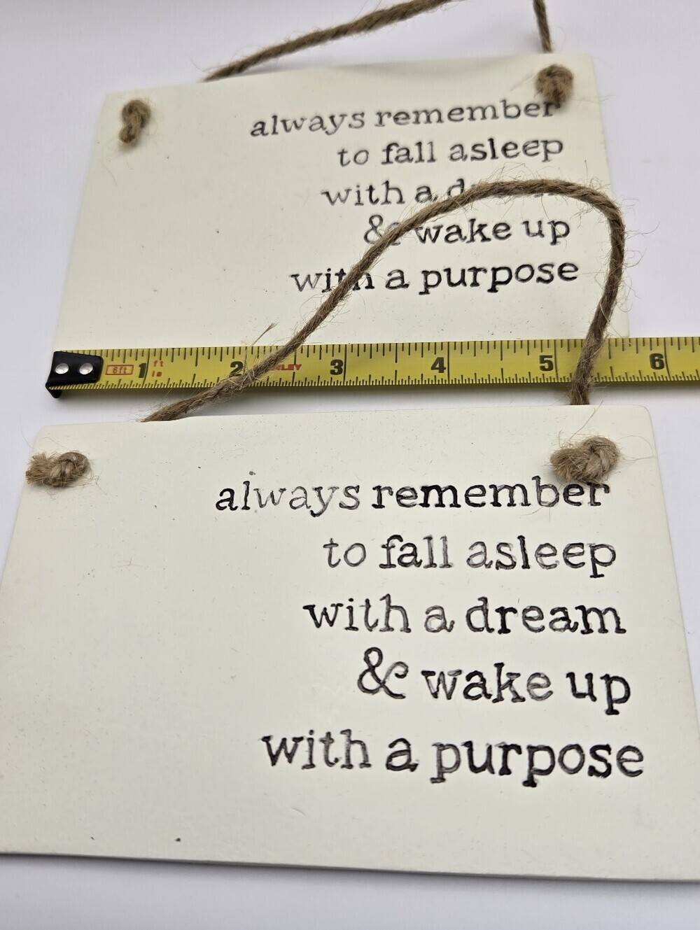 Always Remember Signs Resin Dream Purpose Decor Gift Idea Fall Positive 2qty